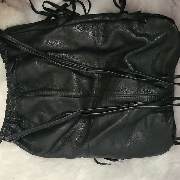 Fringe black small backpack - Picture 6 of 6